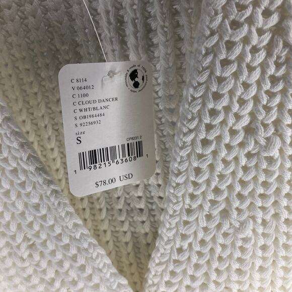 NWT FREE PEOPLE Close To Me Vest Cloud Dancer White Crochet Small - Picture 5 of 5